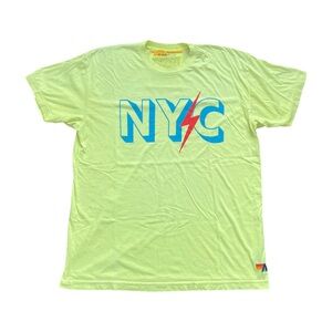 Aviator Nation Neon Green NYC Tee